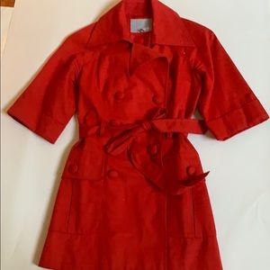 Anthropologie Tabitha Red Jacket